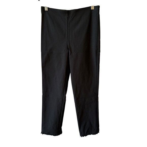 SARA CAMPBELL SHERI PANTS S MINI RUFFLE HEM CROPPED PULL ON STRETCH SUMM… - Picture 1 of 12